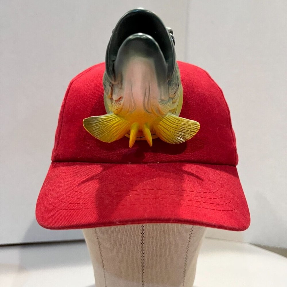 Fish Body Something Special Red Color Dad Hat Preowned Adult Size Adjustable